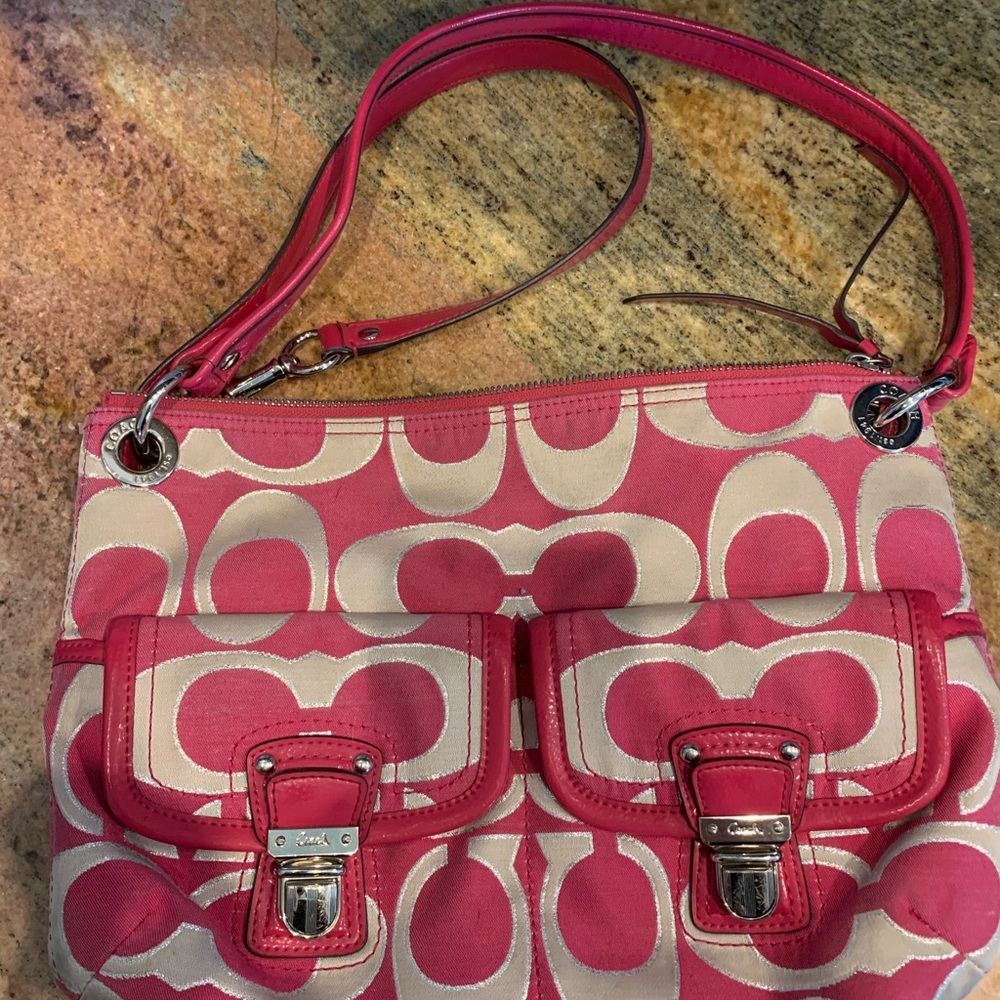Pink Kate Spade crossbody bag
